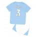Manchester City Ruben Dias #3 Dětské Oblečení Domácí Dres 2023-24 Krátkým Rukávem (+ trenýrky)